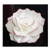 Kwiat waflowy dekoracja tort róża biały różowy